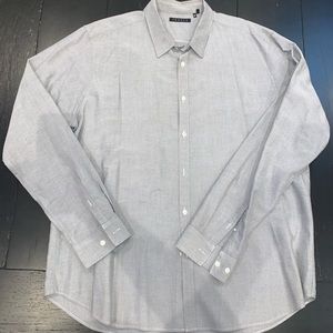 Theory Men’s XL Heather Gray Button Down